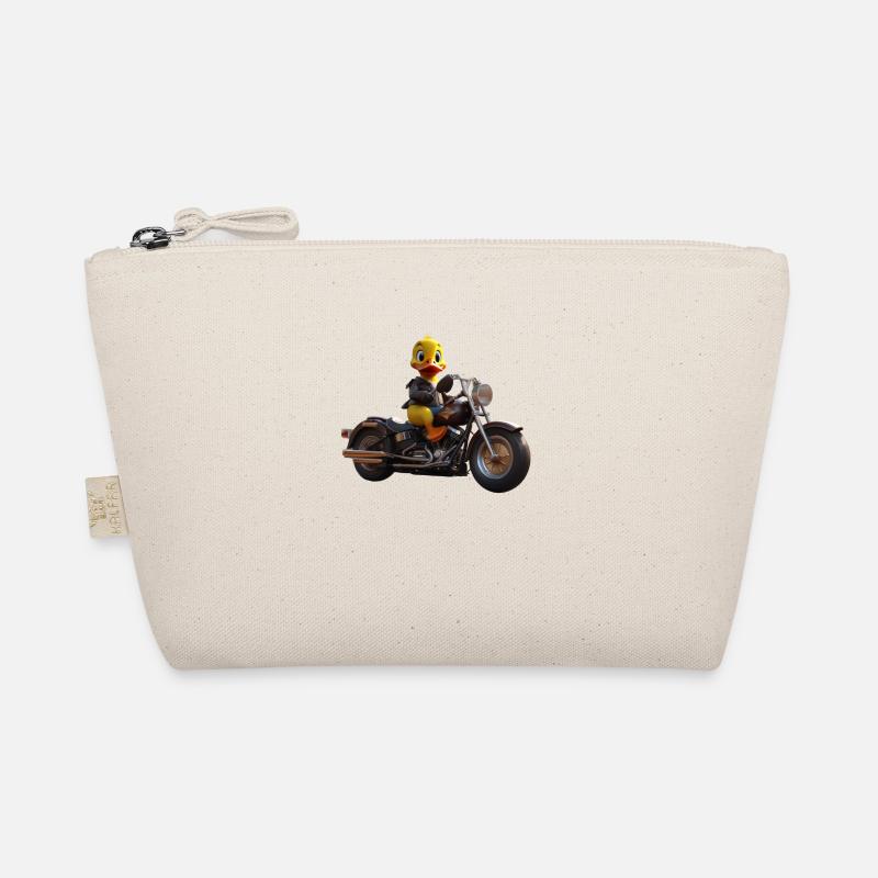 Motorcycle Duck Organic Pouch