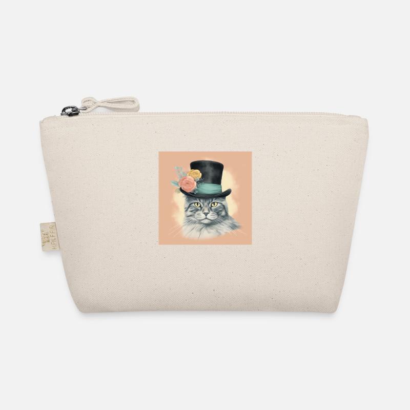 Cat with a hat Organic Pouch