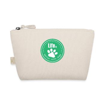 Life is better with dogs - Bio-Täschchen - Natur - Vorne