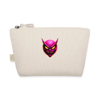 Pink Nasty Smilie - Organic Pouch - nature - Front