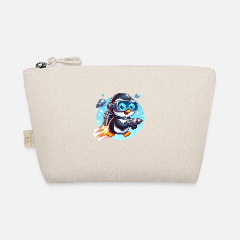 Futuristic Penguin 4 Organic Pouch