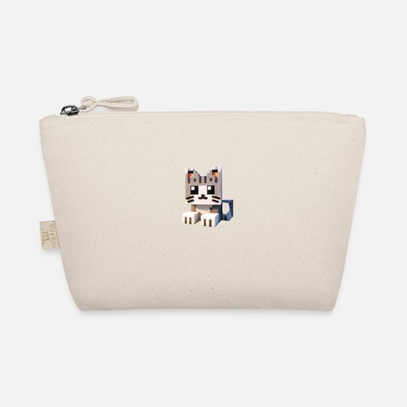 Chat Pixel 2 - Trousse biologique - nature