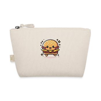Cute Kawaii Hamburger - Organic Pouch - nature - Front