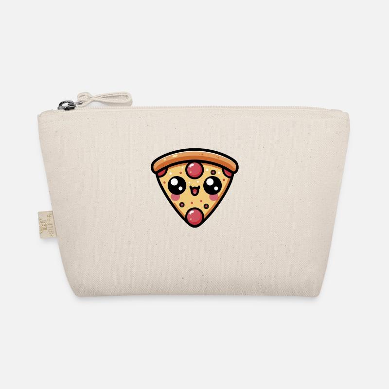 Pizza Chibi Kawaii Mignonne Trousse biologique