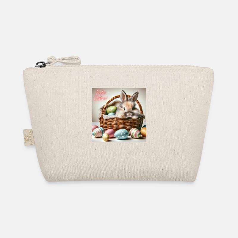 Un lapin mignon dans un panier Trousse biologique