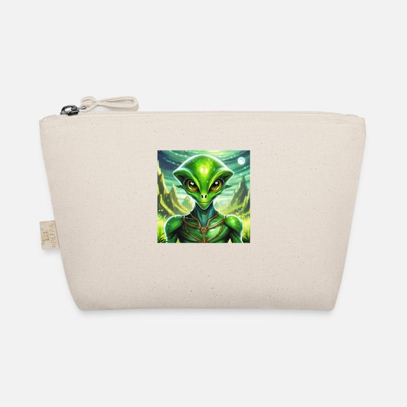 Glühwürmchen Lunar Green Alien Charakter - Bio-Täschchen - Natur