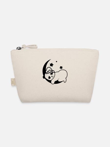 joli panda mingion qui dors - Trousse biologique - nature - Devant