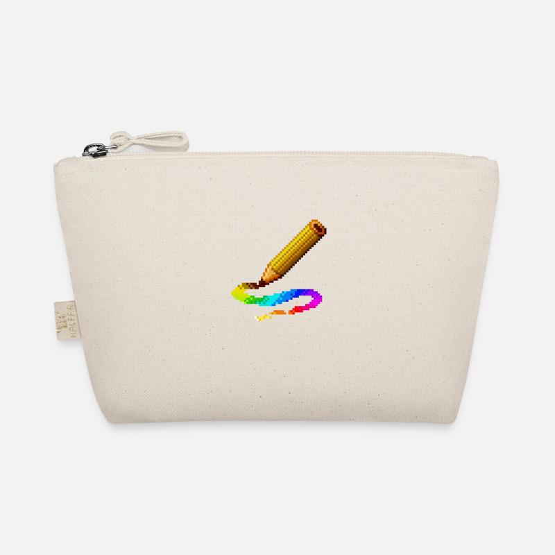 Regenbogen-Bleistift-Farb-Aktzeichnungsillustration - Bio-Täschchen - Natur
