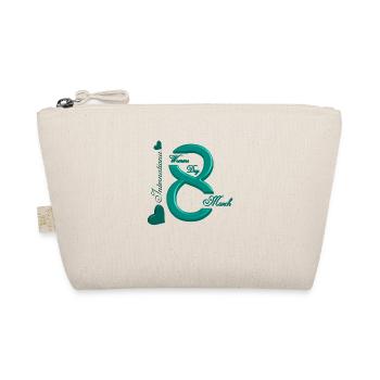 Women's Power March 8 GirlPower Female Feminism - Organic Pouch - nature - Front