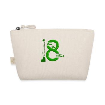 Women's Power March 8 GirlPower Female Feminism - Organic Pouch - nature - Front