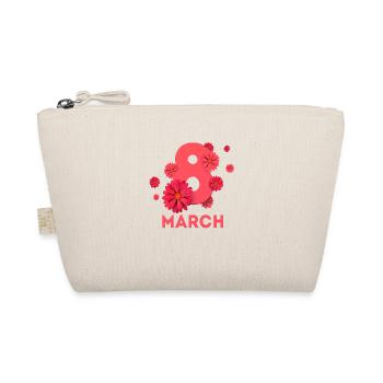 Women's Power March 8 GirlPower Female Feminism - Organic Pouch - nature - Front