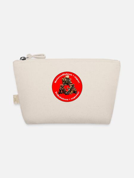 Cool Trike Riding Senior Ours en peluche - Trousse biologique - nature - Devant