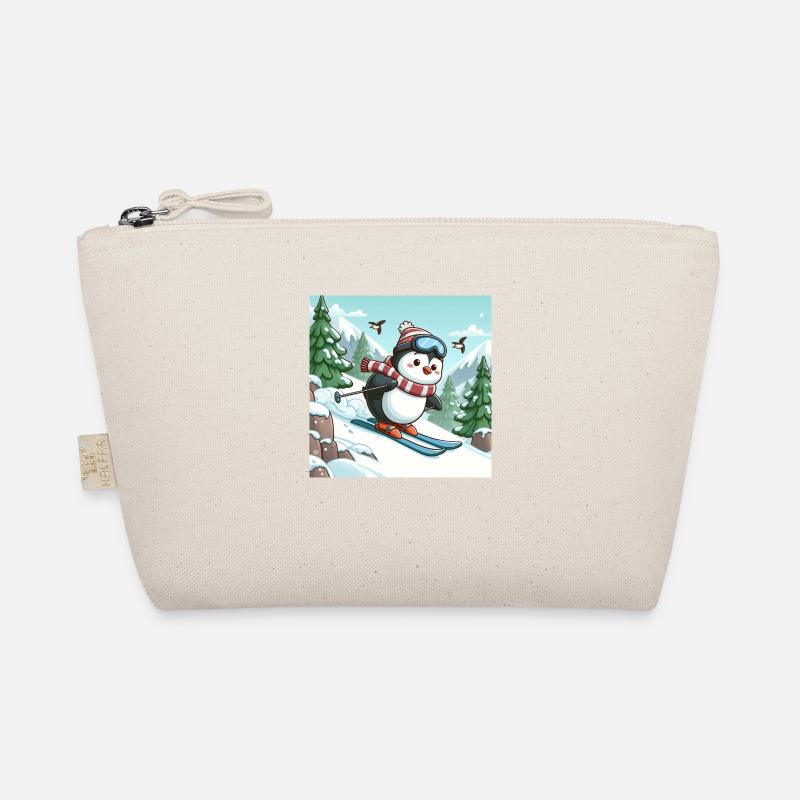 Pingouin de ski - Trousse biologique - nature