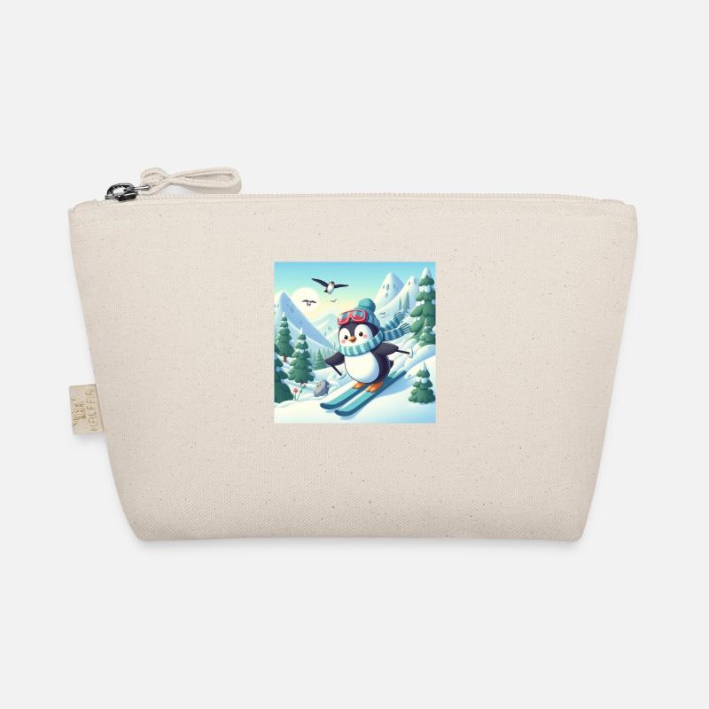 Ski-Pinguin Bio-Täschchen