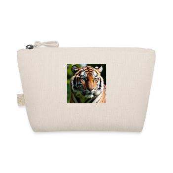 Tiger Motiv, Tigerblick - Bio-Täschchen - Natur - Vorne