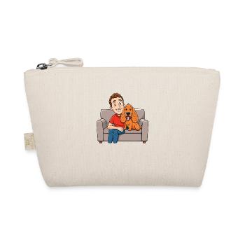 Liebevoller Cocker Spaniel kuschelt auf der Couch - Bio-Täschchen - Natur - Vorne