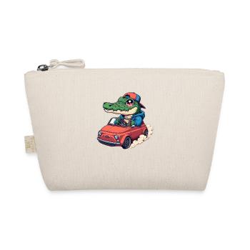 Crocodile Car - Organic Pouch - nature - Front
