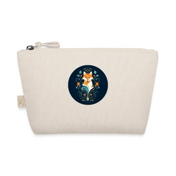 Fuchs mit Ornamenten - Bio-Täschchen - Natur - Vorne