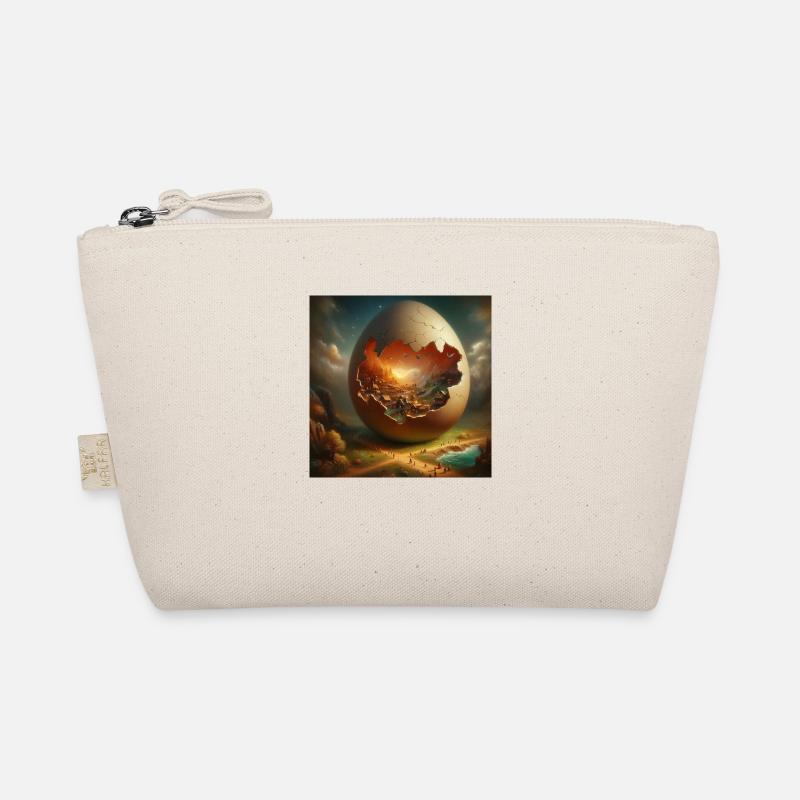 Egg with a city inside Organic Pouch