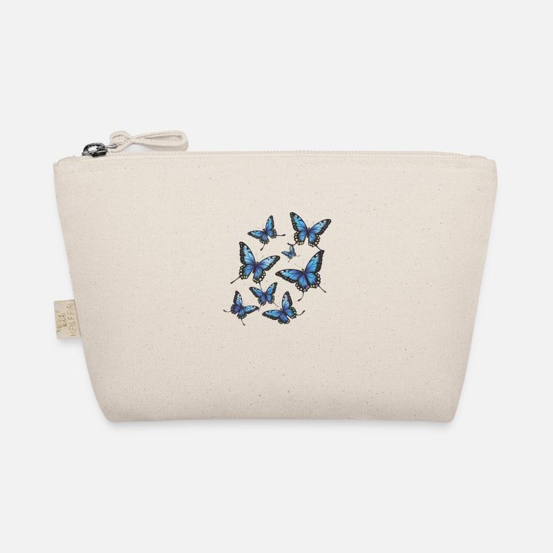 Blue Butterflies Organic Pouch