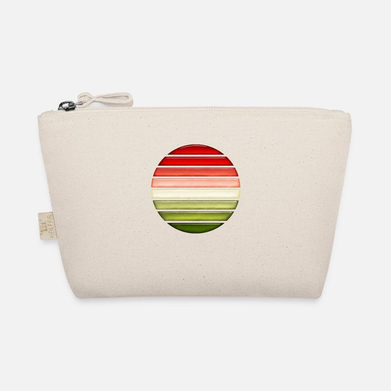 Watermelon retro sunset glass design Organic Pouch