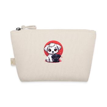 Two little puppies - Organic Pouch - nature - Front