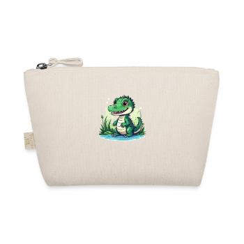 Cute Crocodile - Bio-Täschchen - Natur - Vorne