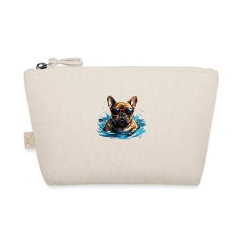 Dog Swimming Champion - Organic Pouch - nature - Front