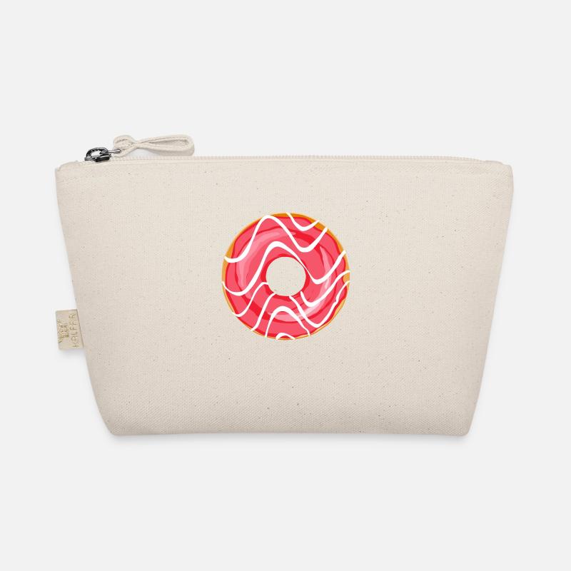 Donut Drawing Dessert Donuts Cake Pastry 1D Organic Pouch