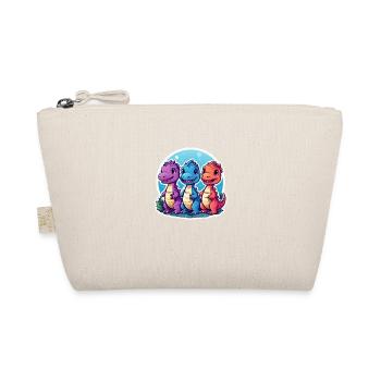 Three Dino Friends - Organic Pouch - nature - Front