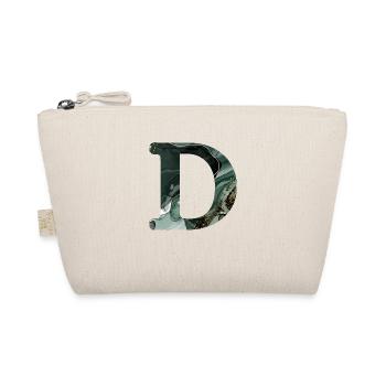 Lettre d marbré vert - Trousse biologique - nature - Devant