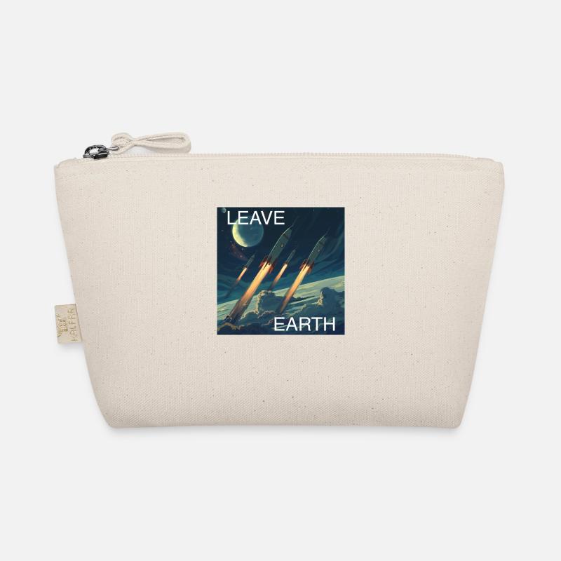 Affiche de Style rétro voyage dans l’espace « Quitter la Terre » Trousse biologique