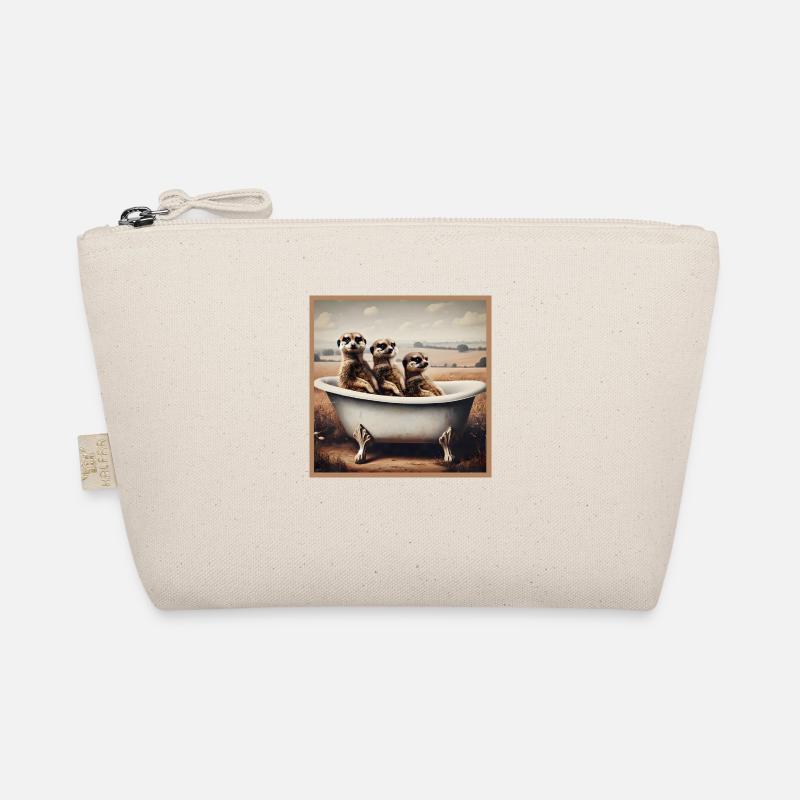 Erdmännchen in der Badewanne Bio-Täschchen