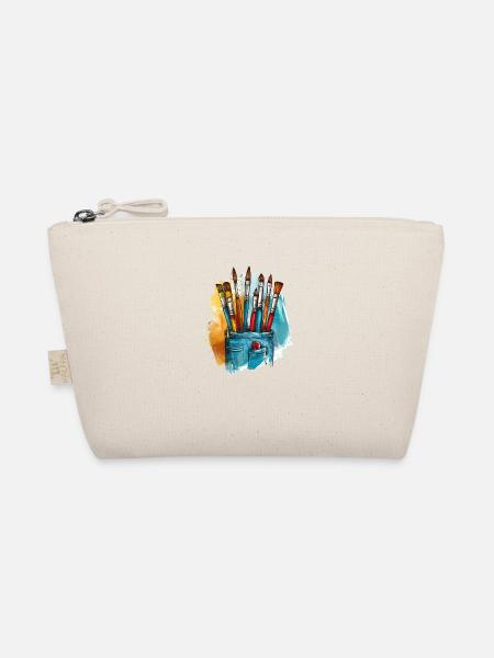 Pinsel Tasche Künstlerseele - Bio-Täschchen - Natur