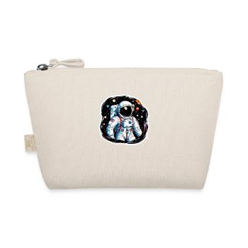 Astronaut Wasserfarben Aquarell - Bio-Täschchen - Natur - Vorne