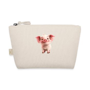 Little Cute Piglet - Organic Pouch - nature - Front