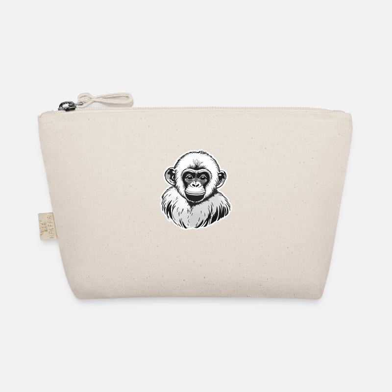 Monkey Watercolors Organic Pouch