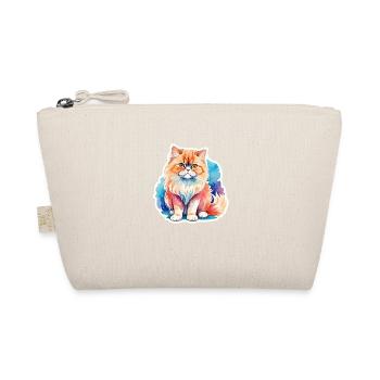 Perserkatze Wasserfarben - Bio-Täschchen - Natur - Vorne