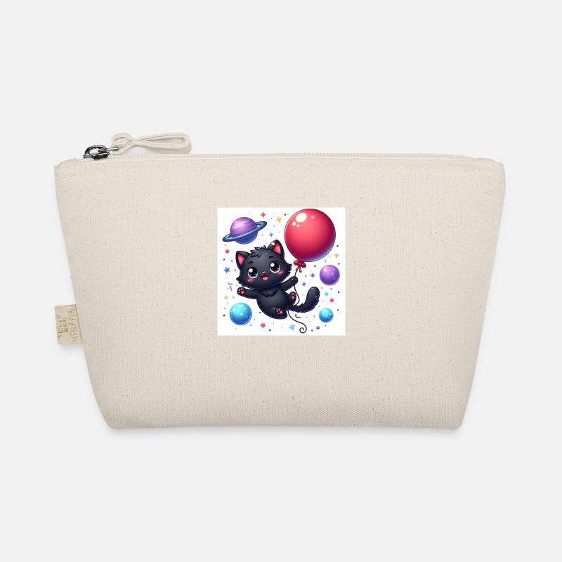 Space Kitty avec ballon rouge dans l’espace Trousse biologique