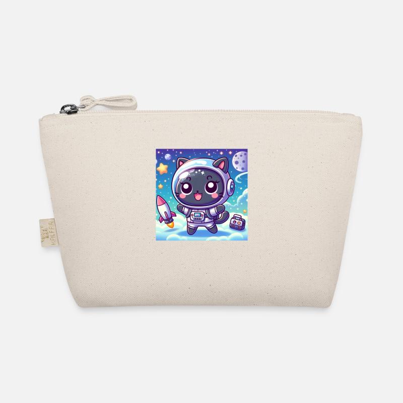 Space Kitty dans l’espace avec fusée et sac Trousse biologique