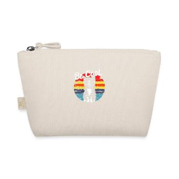 "Feline Style: Puss with Glasses for Lovers - Organic Pouch - nature - Front