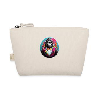 Funny Comic Gorilla - Organic Pouch - nature - Front