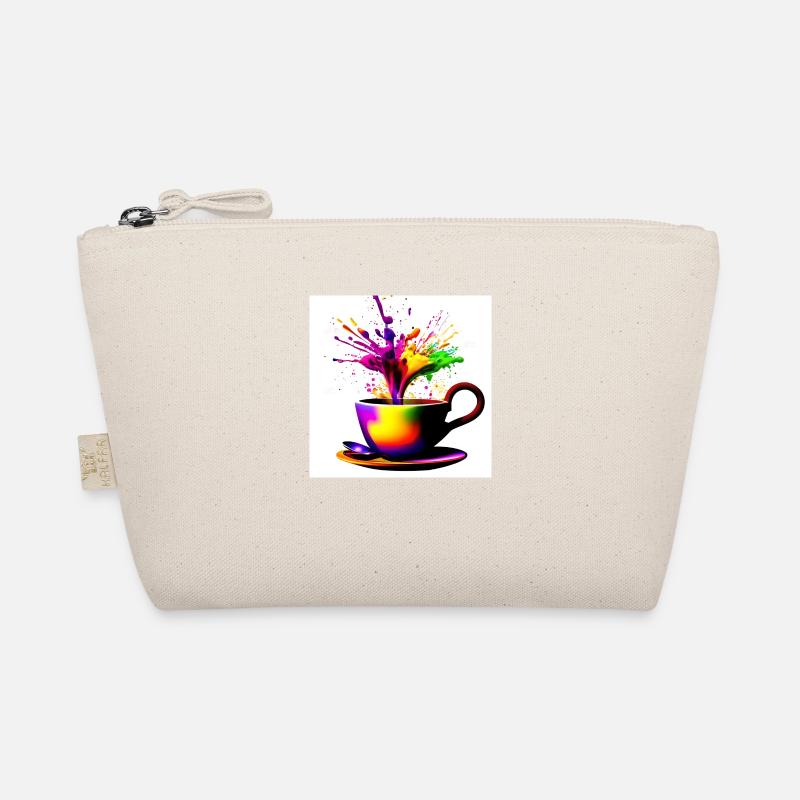 Kaffeetassen bunt 36 - Bio-Täschchen - Natur