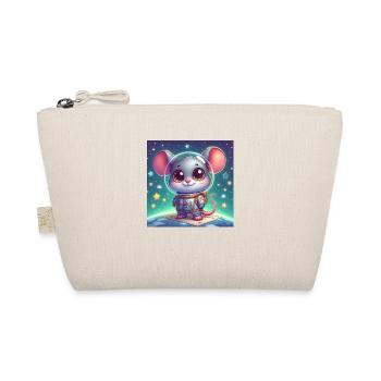 Space mouse in spacesuit on the moon - Organic Pouch - nature - Front
