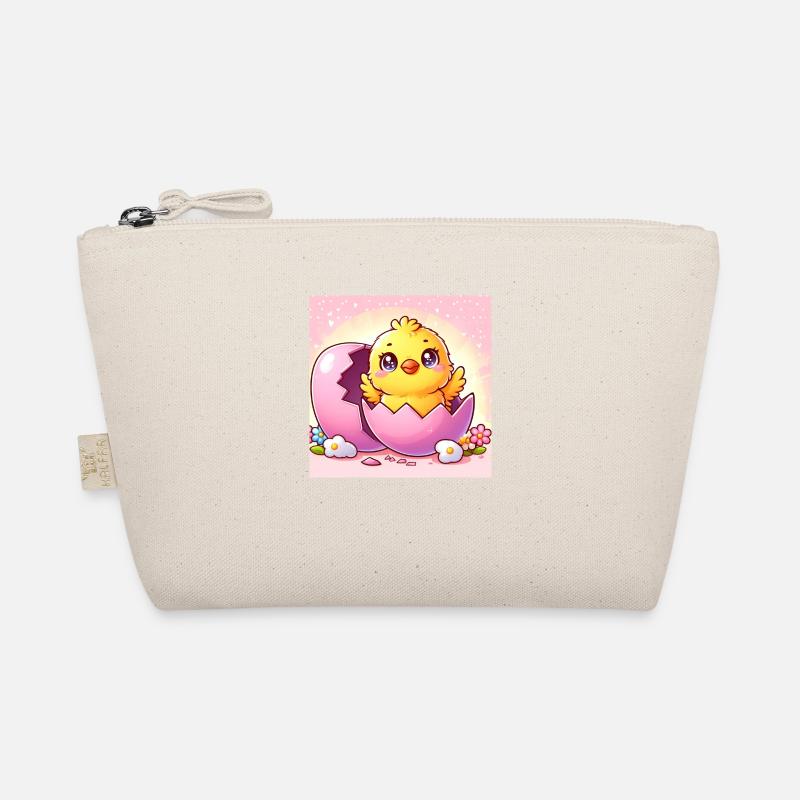 Sweet chick hatches from a purple egg Organic Pouch
