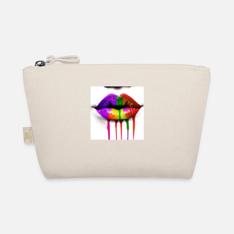 Rainbowkissmund 34 - Bio-Täschchen - Natur