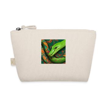 Green Snake Reptile - Organic Pouch - nature - Front
