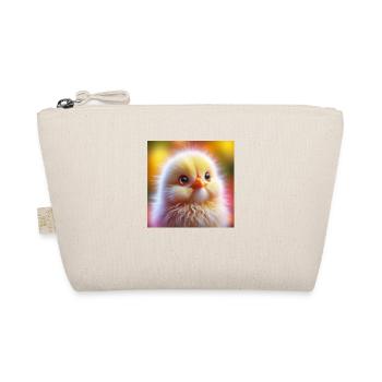 Chick 3D Hyperrealism Fluffy Yellow - Organic Pouch - nature - Front