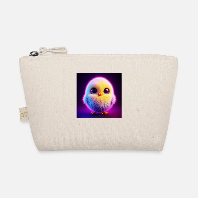 Chick 3D Hyperrealism Pastel Colors Organic Pouch