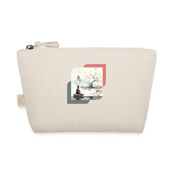 Japane style Zen square - Organic Pouch - nature - Front